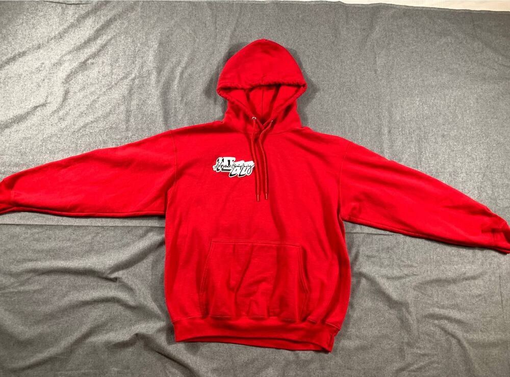 Port & Company Hoodie Adult Large Red Pullover Longsleeve Shirt